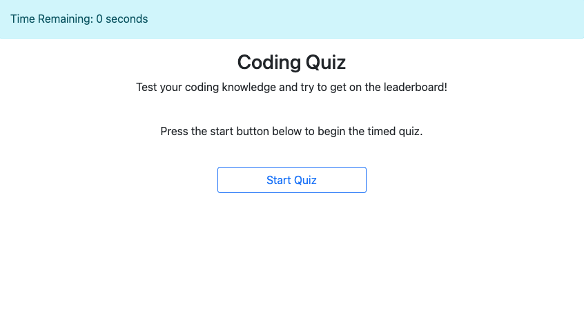 GitHub - nmbeilke/Multiple-Choice-Quiz: Javascript logic project