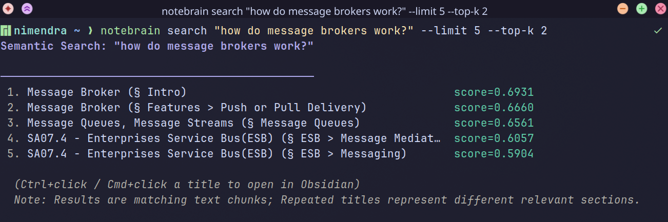 Notebrain search