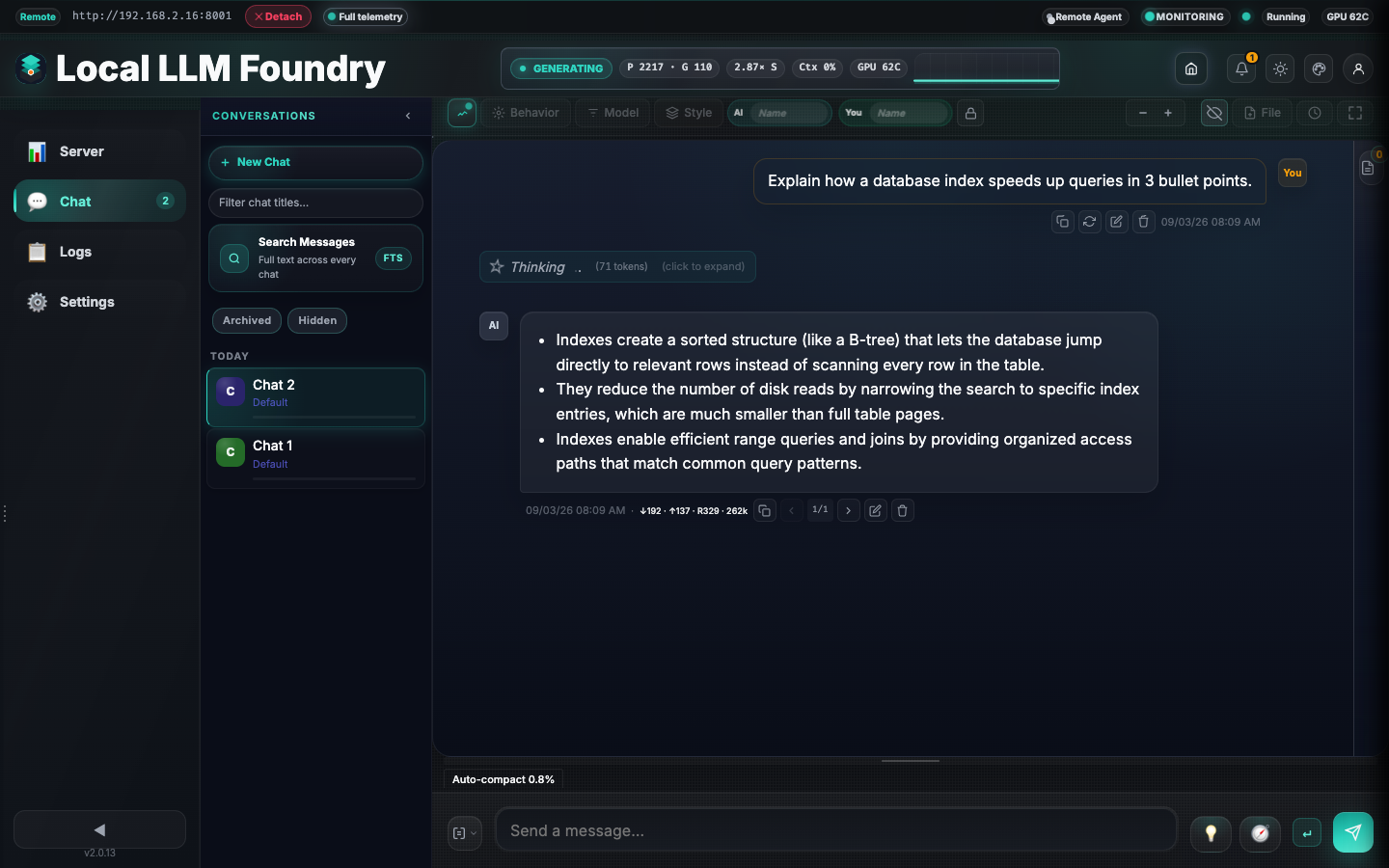 Chat Interface