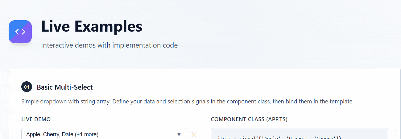 Angular Multiselect Dropdown Component