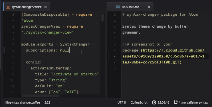 GitHub - nobuhito/syntax-changer: Syntax theme change by buffer grammar ...