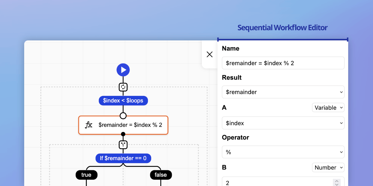 Sequential Workflow Editor