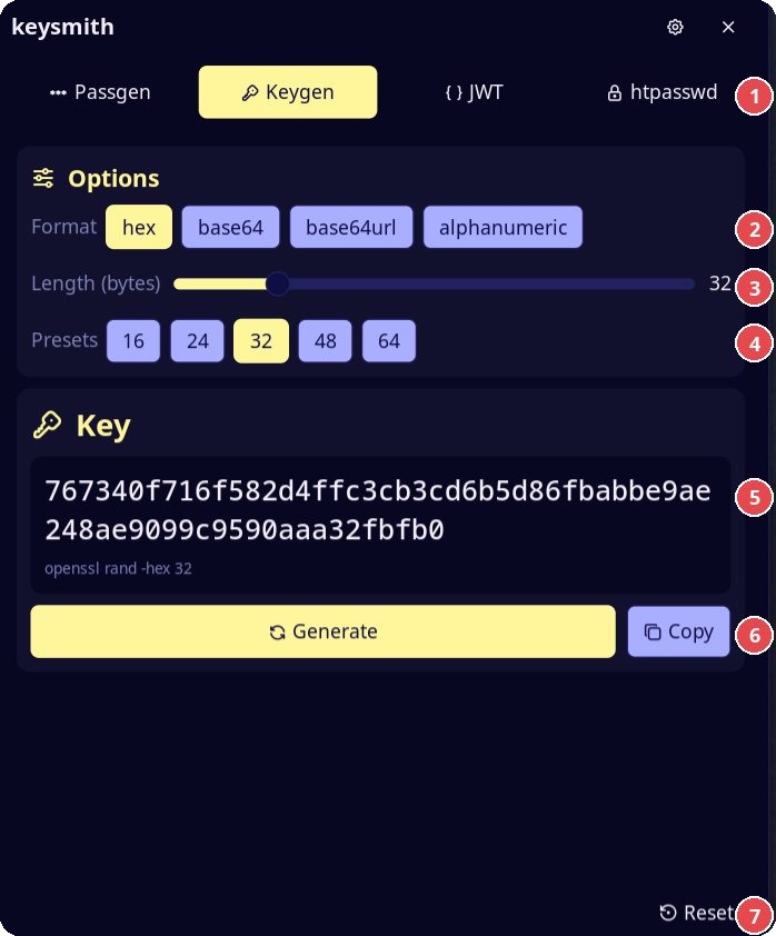 Keygen tab