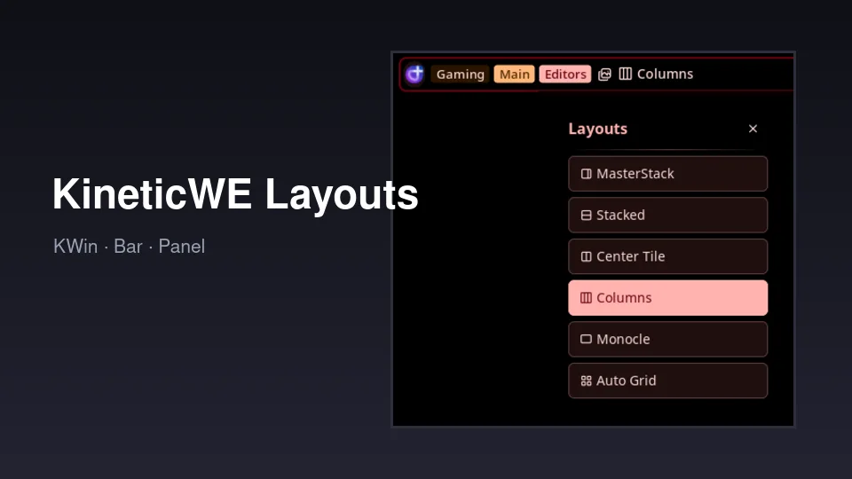 KineticWE Layouts