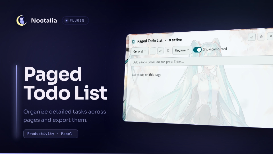 Paged Todo List