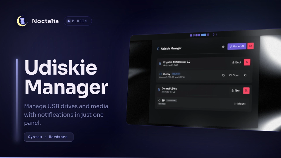 Udiskie Manager