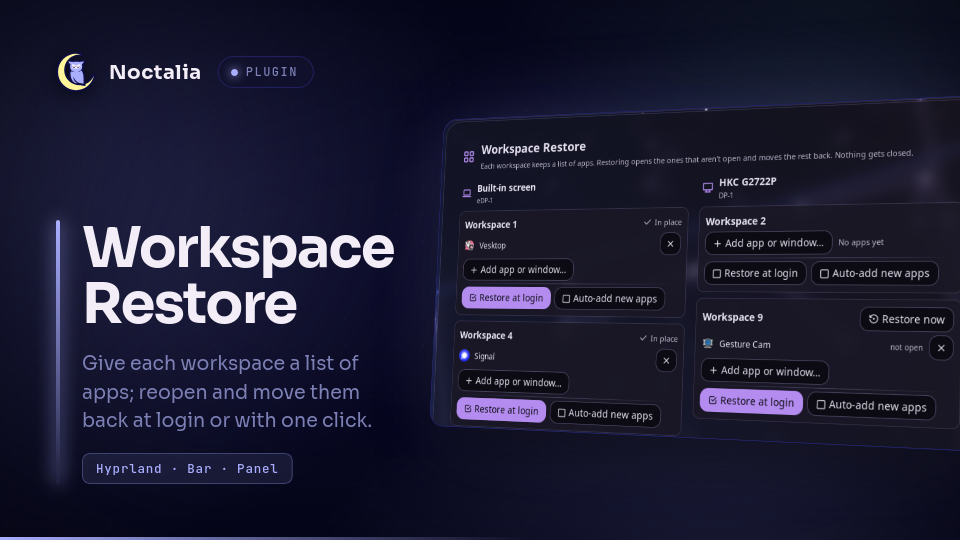 Workspace Restore