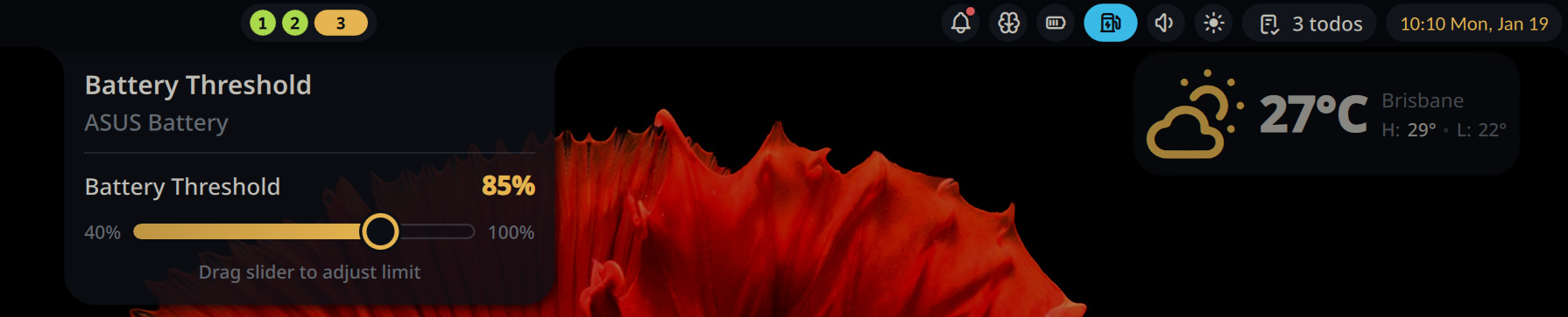 Battery Threshold Control