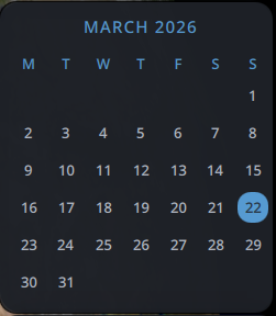 Desktop Calendar