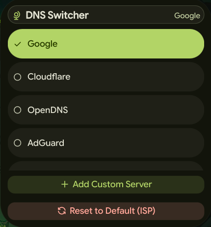 DNS Switcher