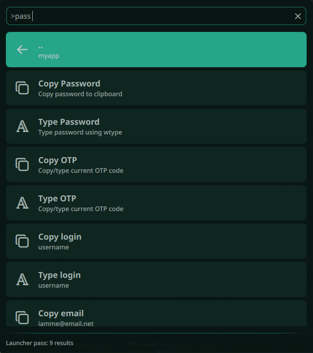 Launcher pass