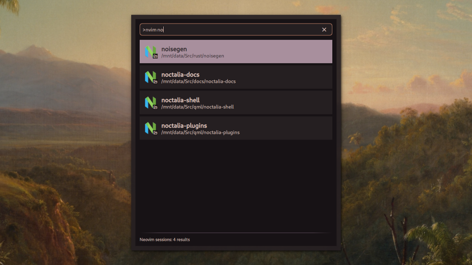 Neovim Session Provider