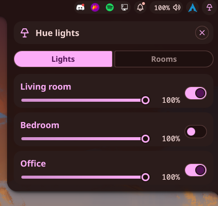 Openhue widget