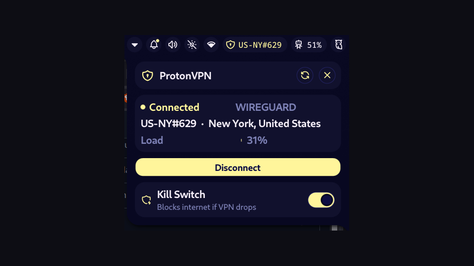 ProtonVPN Status