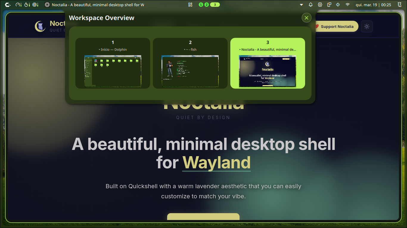 Workspace Overview for Hyprland