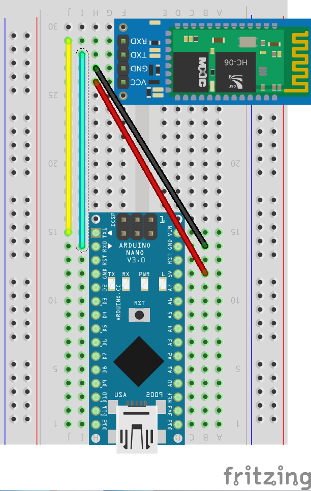 Arduino Nano to HC-06 hookup