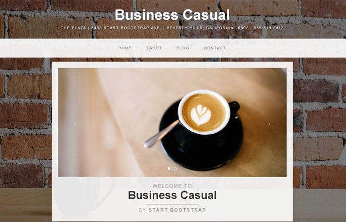 Business Casual Free Website Theme for Bootstrap 3