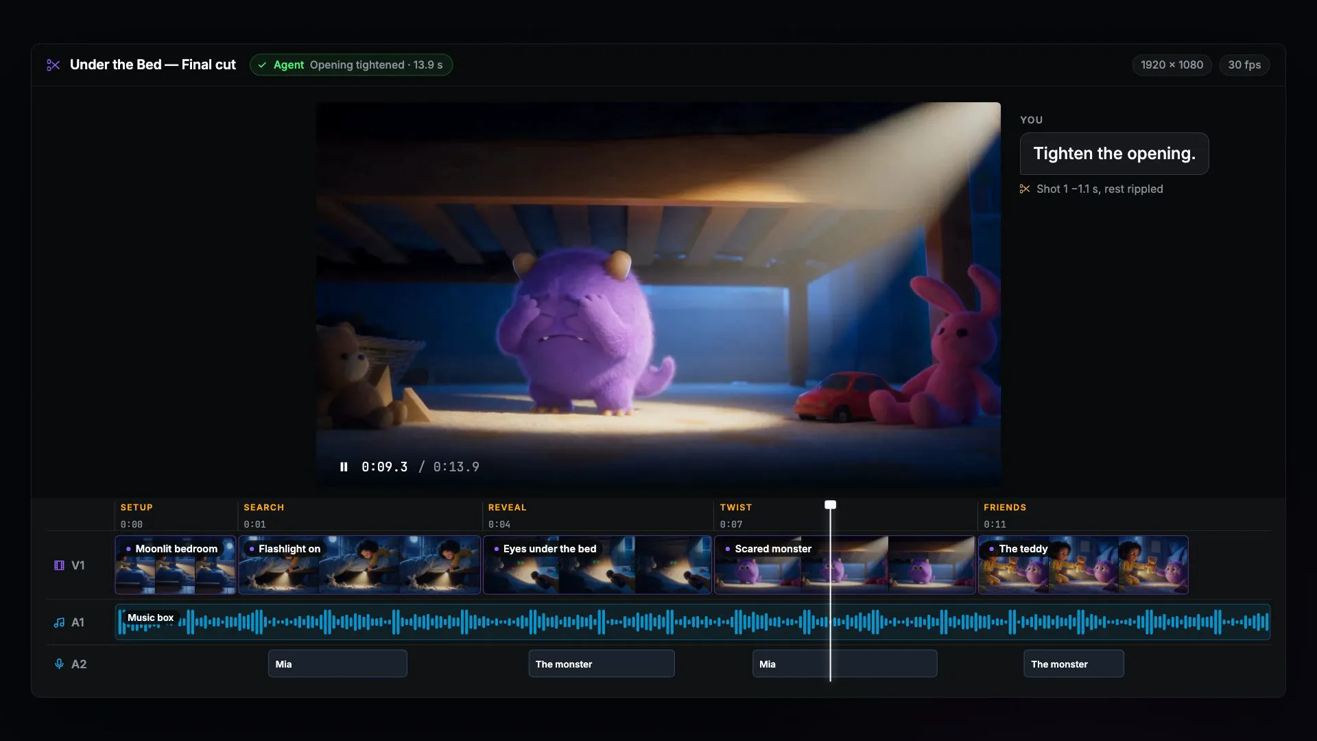 NodeTool timeline