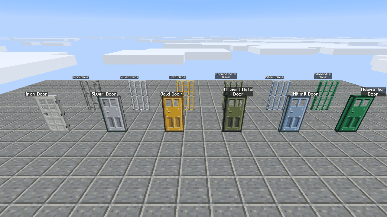 Metal doors and bars