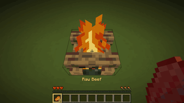 Too many foods on a campfire put it out
