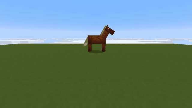 A wild horse lets a sneaking player close, then shies away