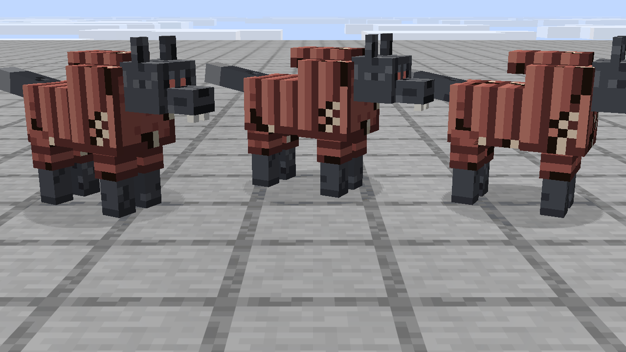 Dire wolf armour cracking as it wears out