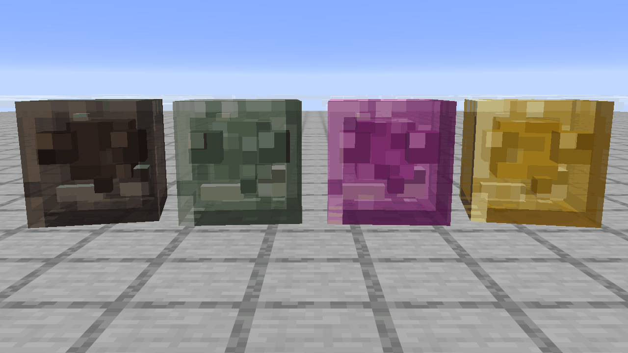 The gelatinous cubes: jelly, blob, ooze and pudding