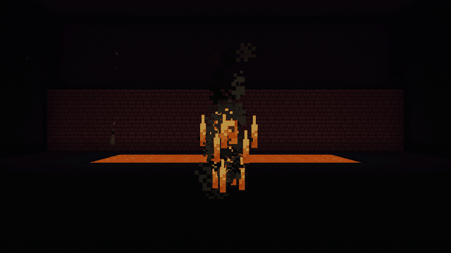 A fire elemental, alive