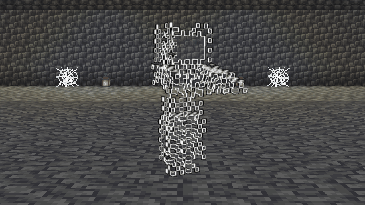 Invisible stalker, a faint ghost (outlined here)