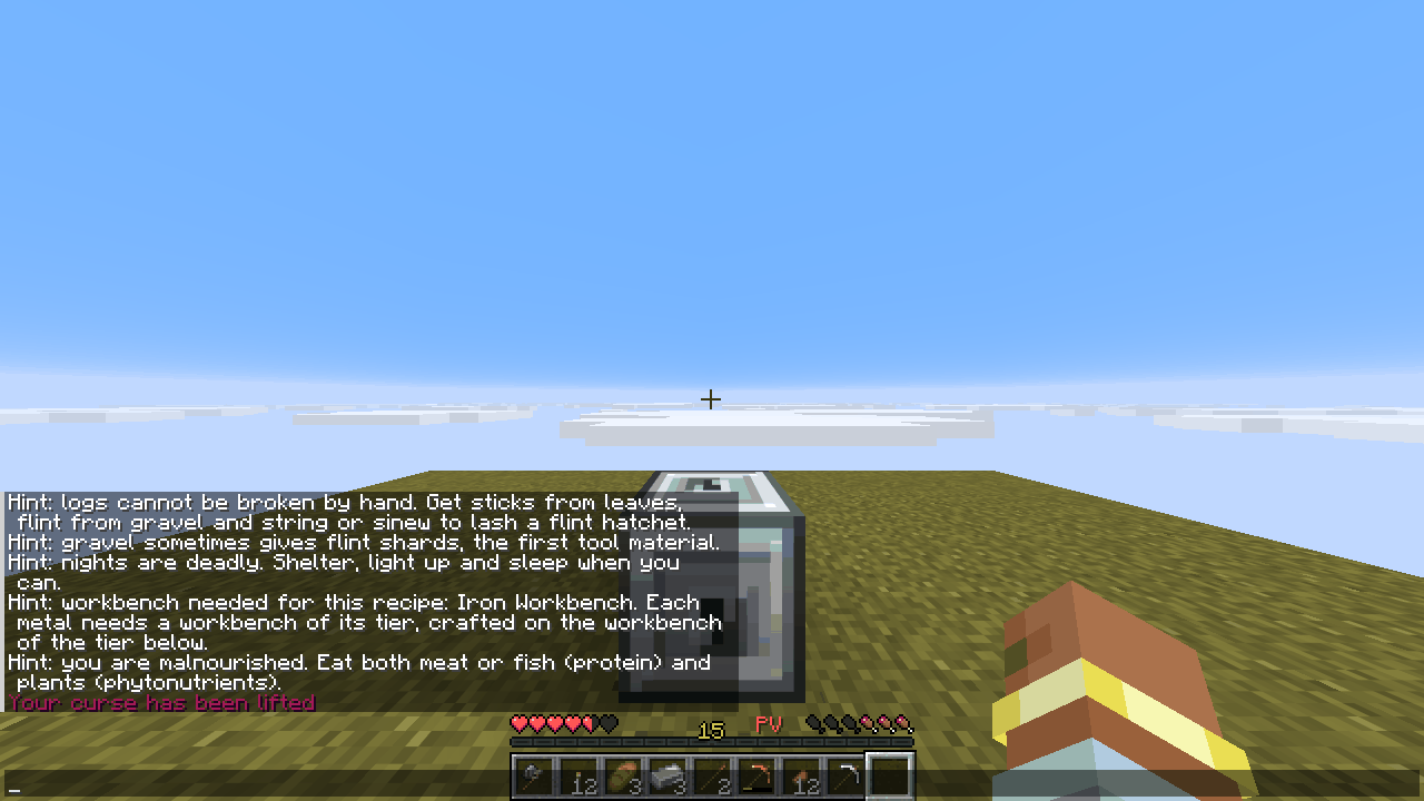 One-time contextual hints, and a disenchanting bottle lifting the curse