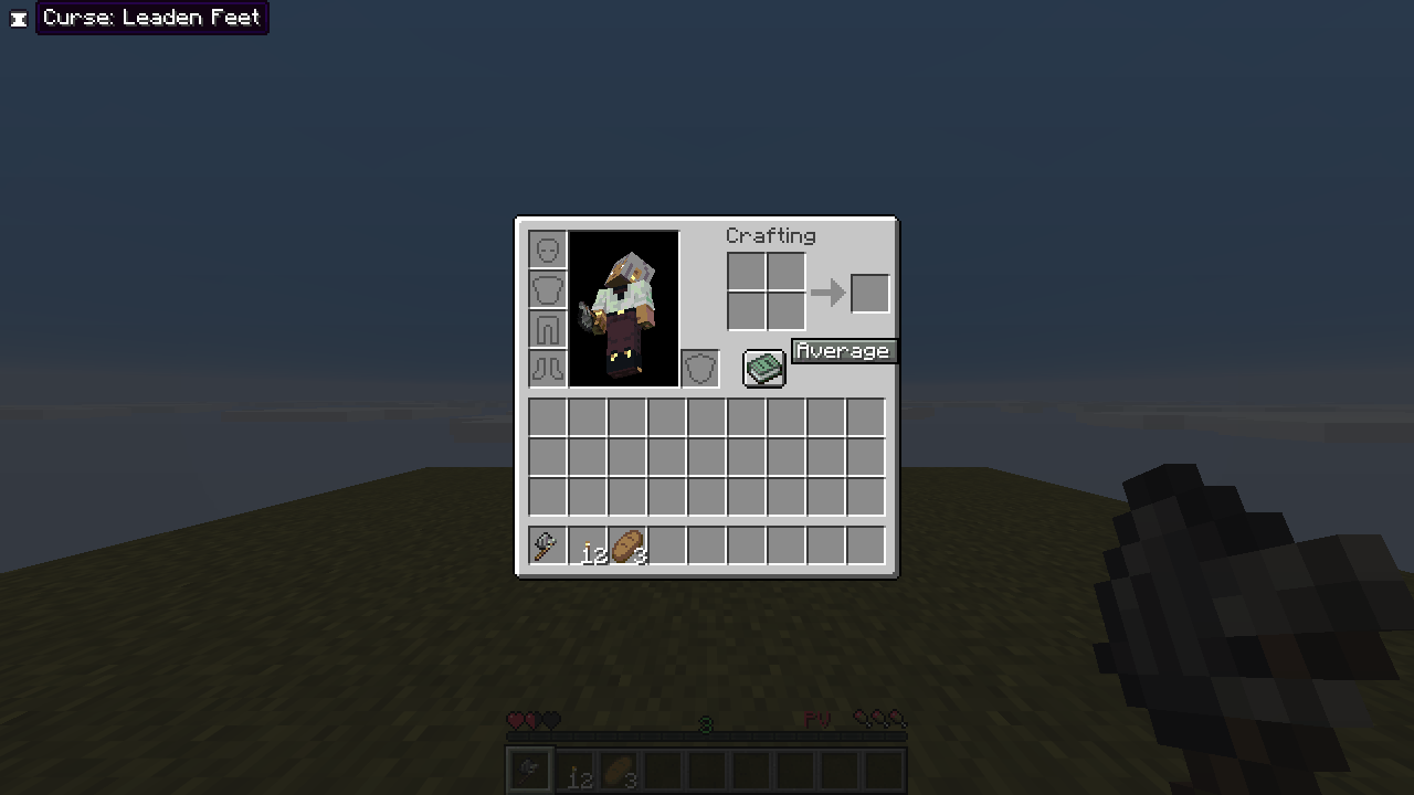 Hovering the curse icon in an inventory screen names the curse