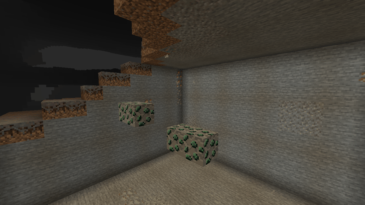 Adamantium ore, found only deep in the Underworld (surrounding rock removed)
