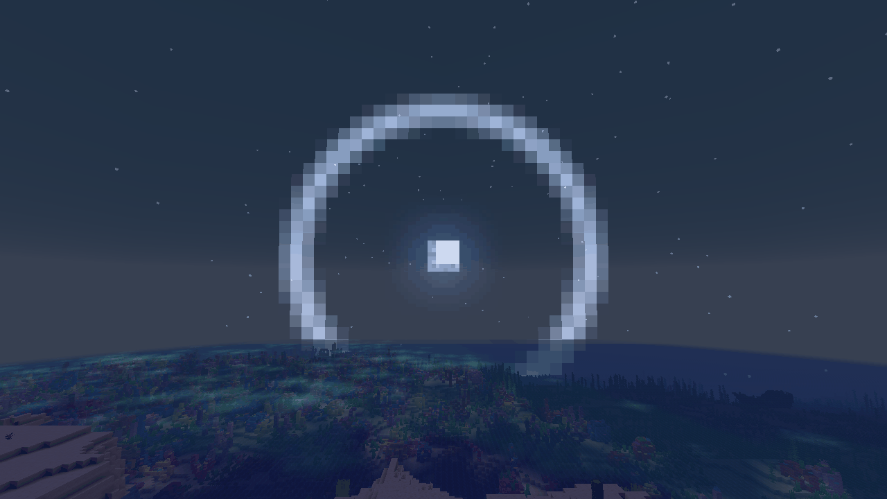 Moon dog: the haloed full moon that heralds a blue moon 8 days later