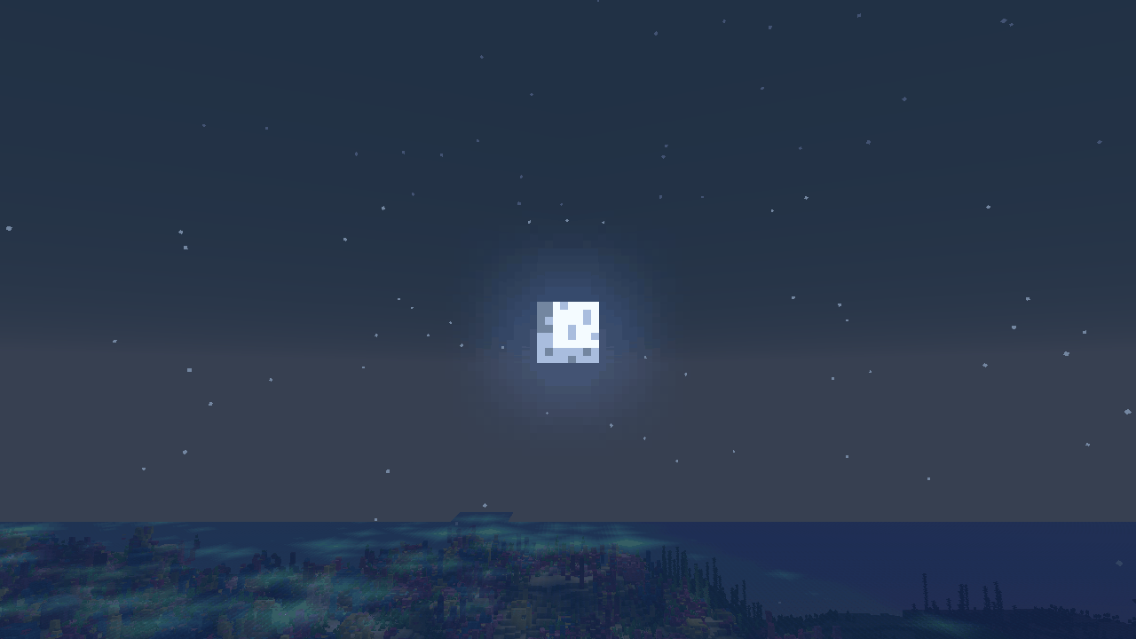 A normal full moon (full moons fall every 8 days)
