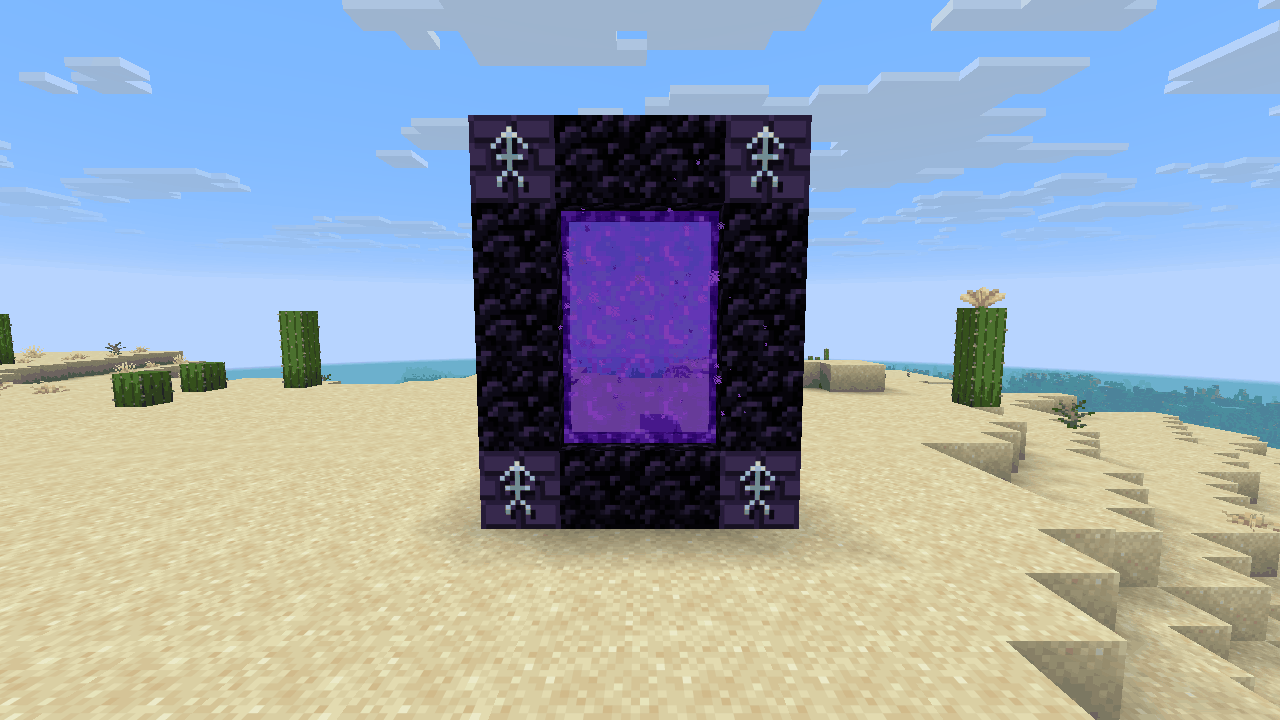Runegate: a portal with a runestone on each corner sends an empty-handed player far away