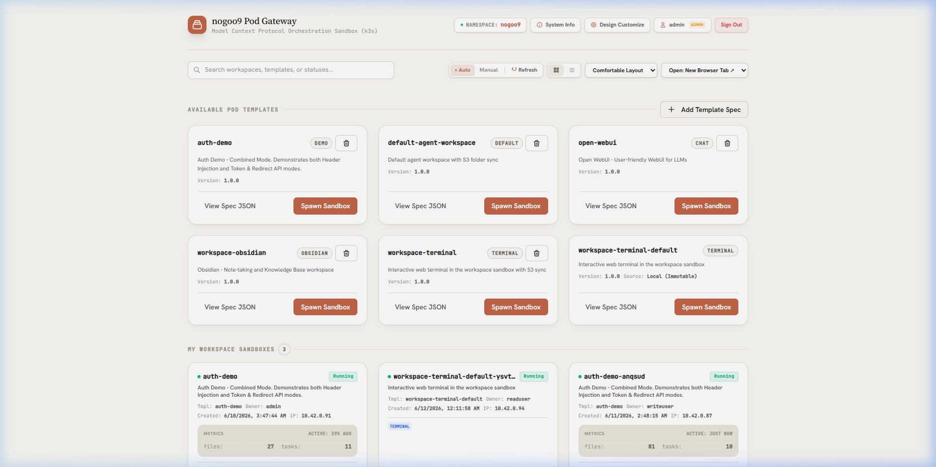 no-crd Dashboard