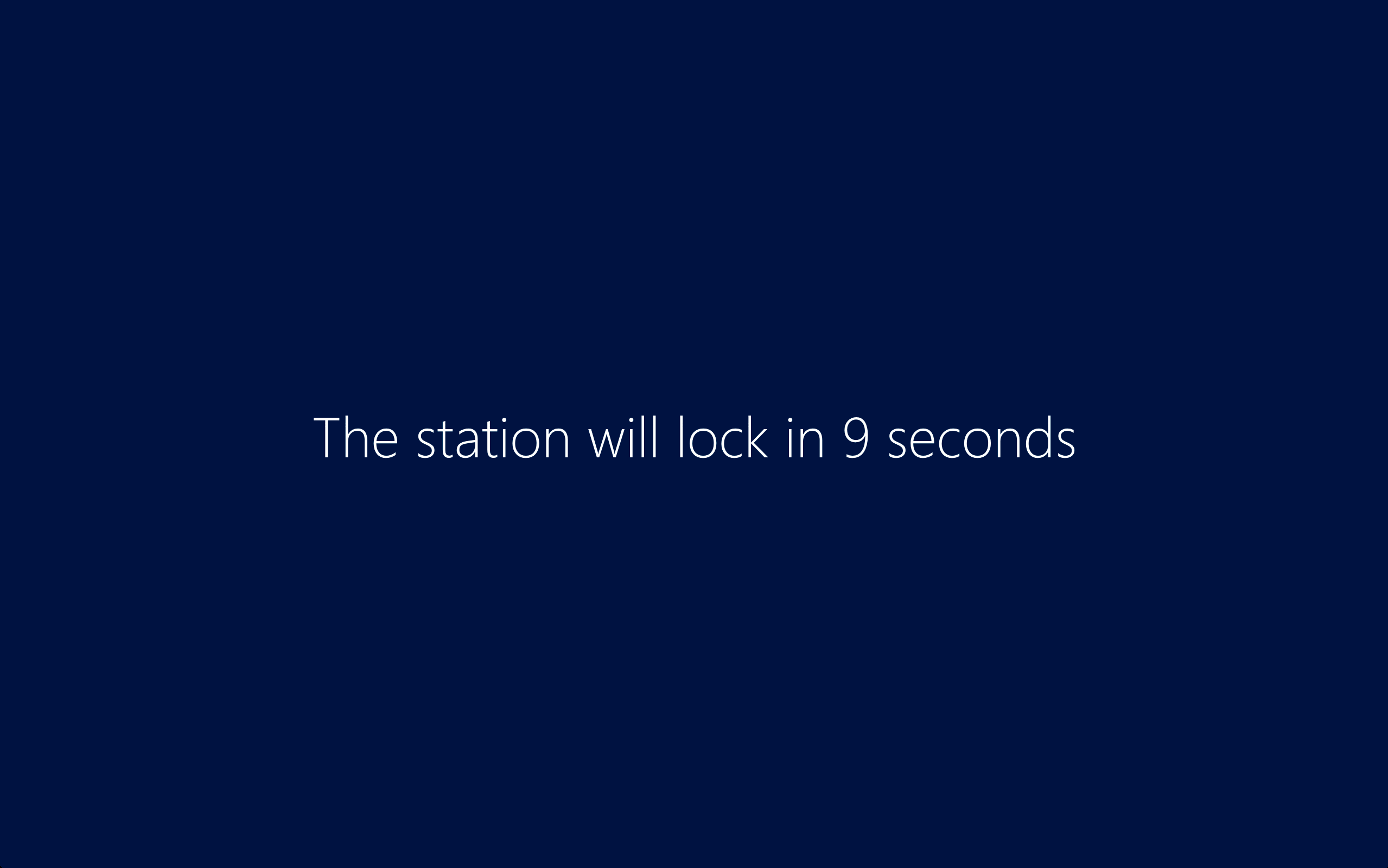 windiws 10 lock screen countdown