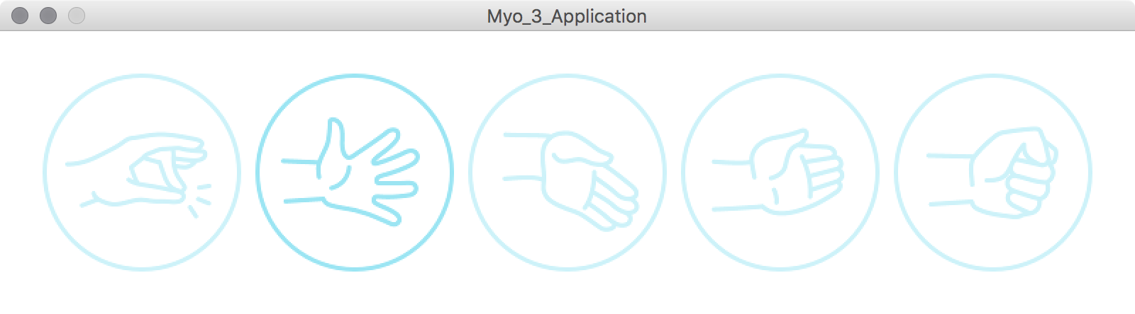 First example Myo_1_Application.pde