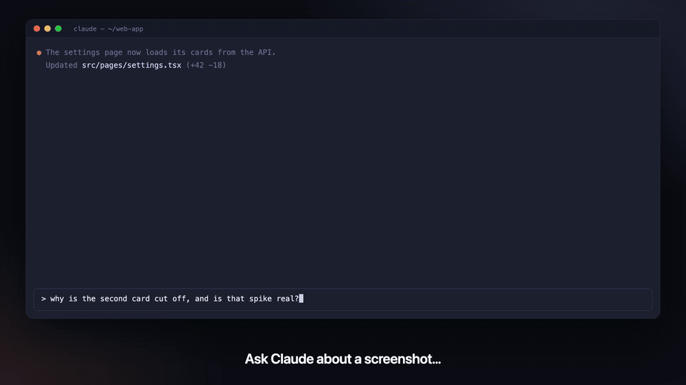 paste-peek demo: paste screenshots, switch between them, zoom one, open it in the side pane