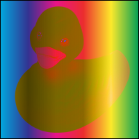 example of hue blending