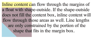 Adding margin-top to a float with a small shape-outside