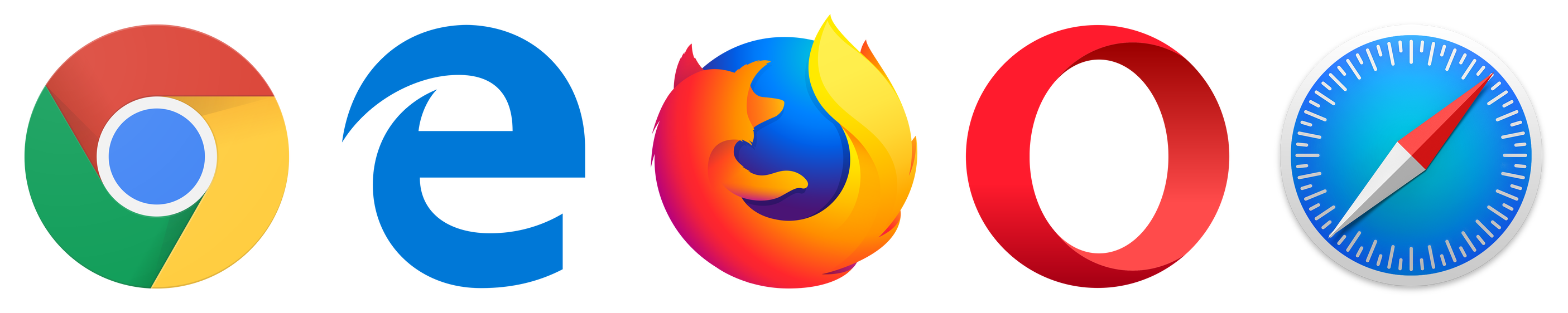 Main desktop browsers