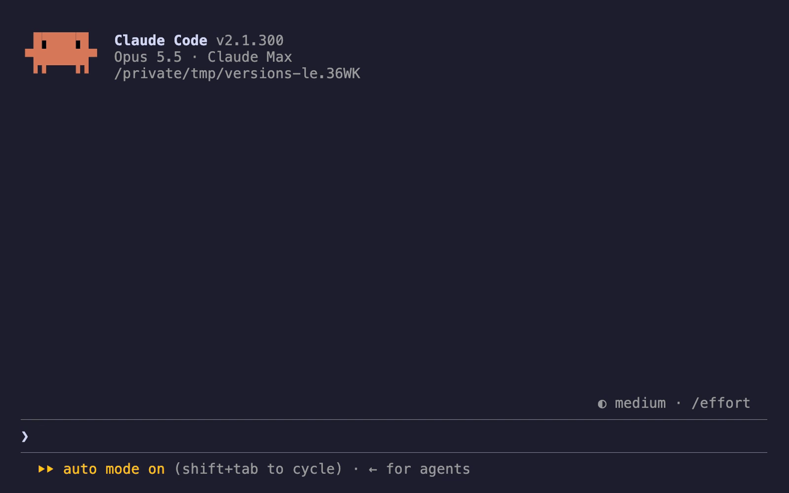 An agent in Claude Code calling the versions-le MCP server