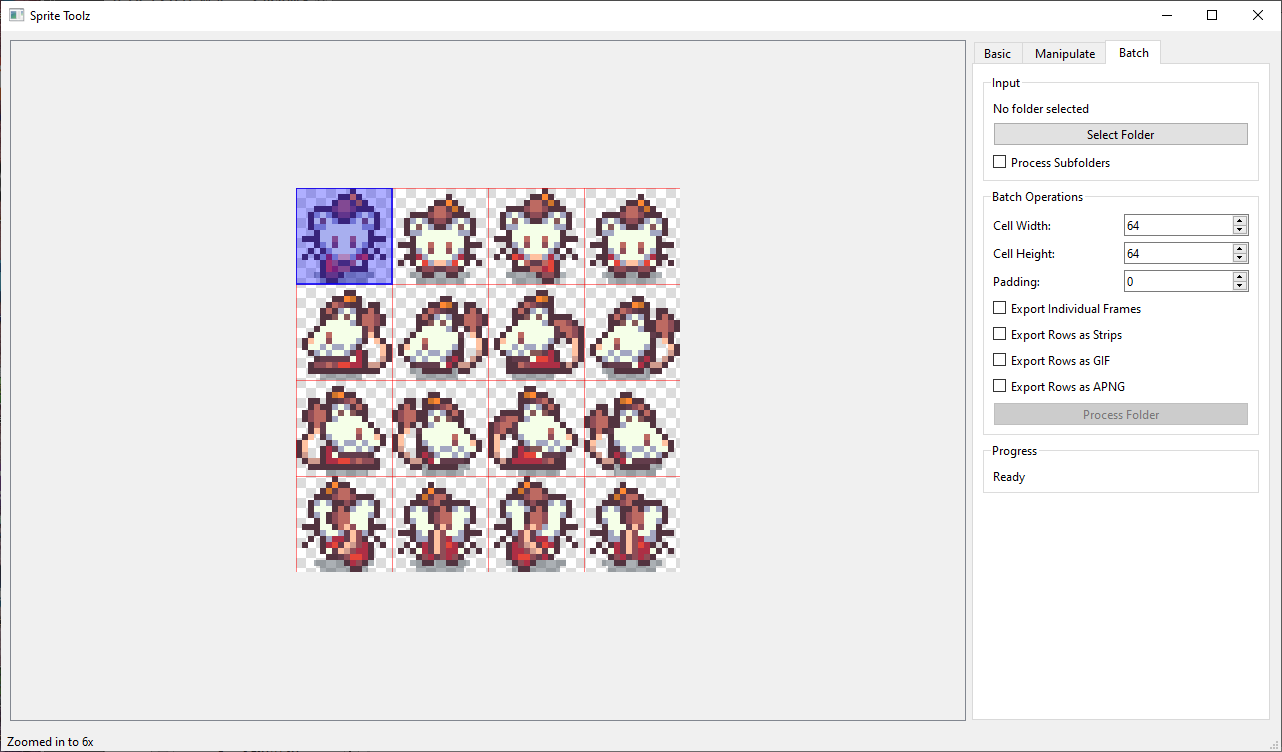 Sprite Toolz - Batch options Screenshot