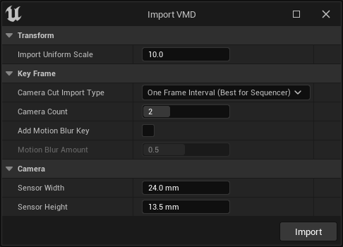 import option