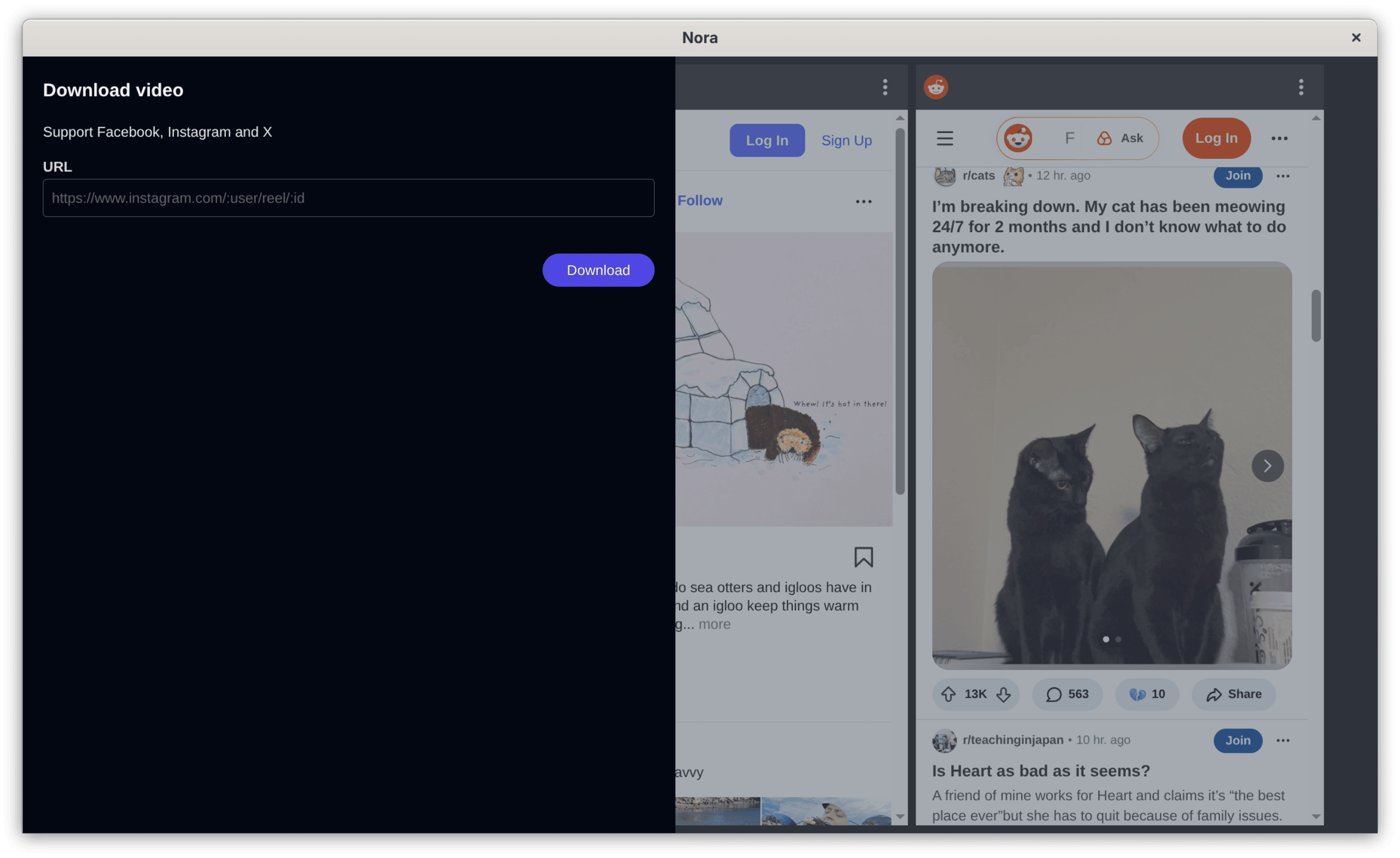 Nora Desktop download screenshot