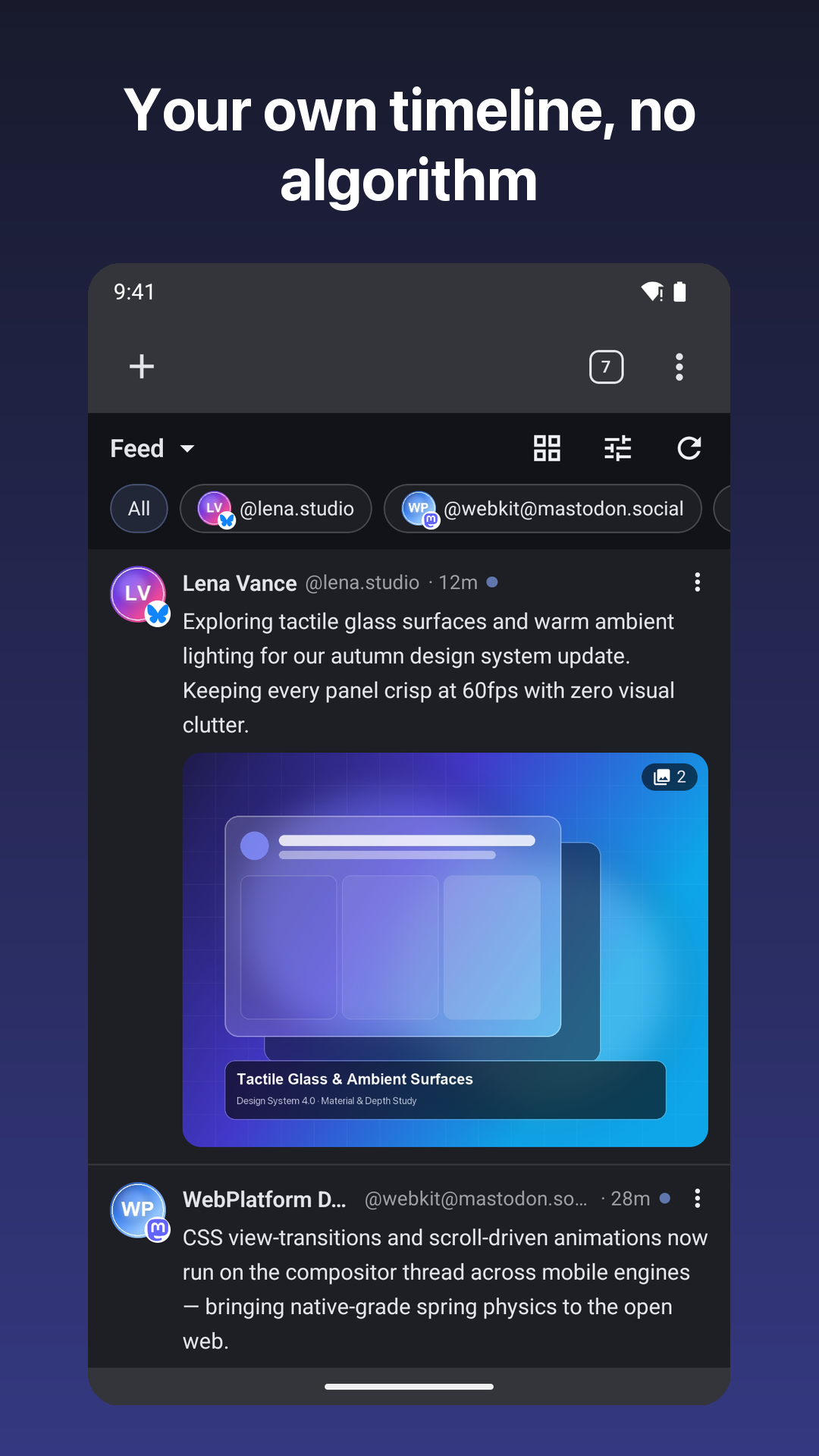 Feed timeline