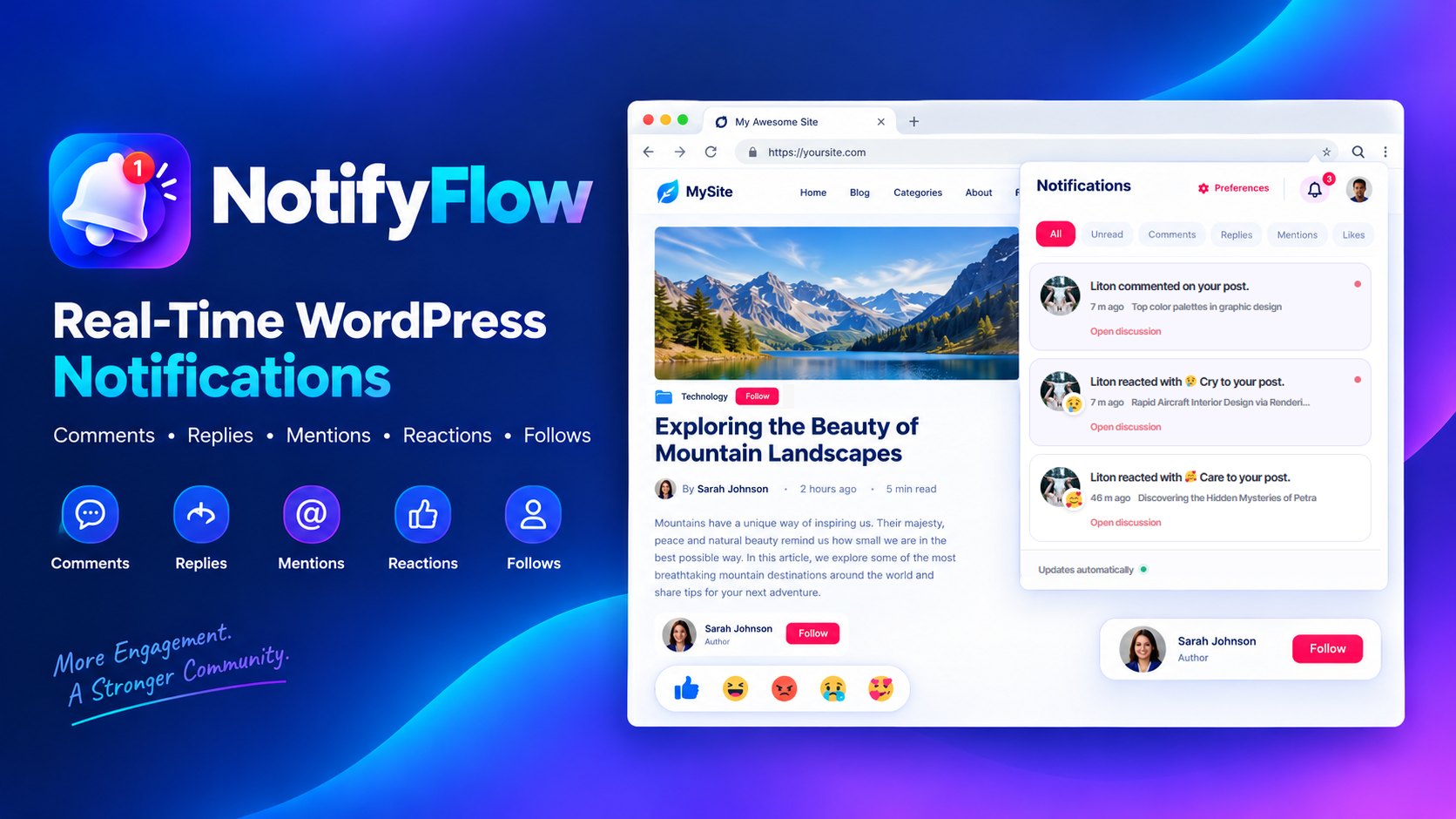 NotifyFlow – WordPress Notification Plugin