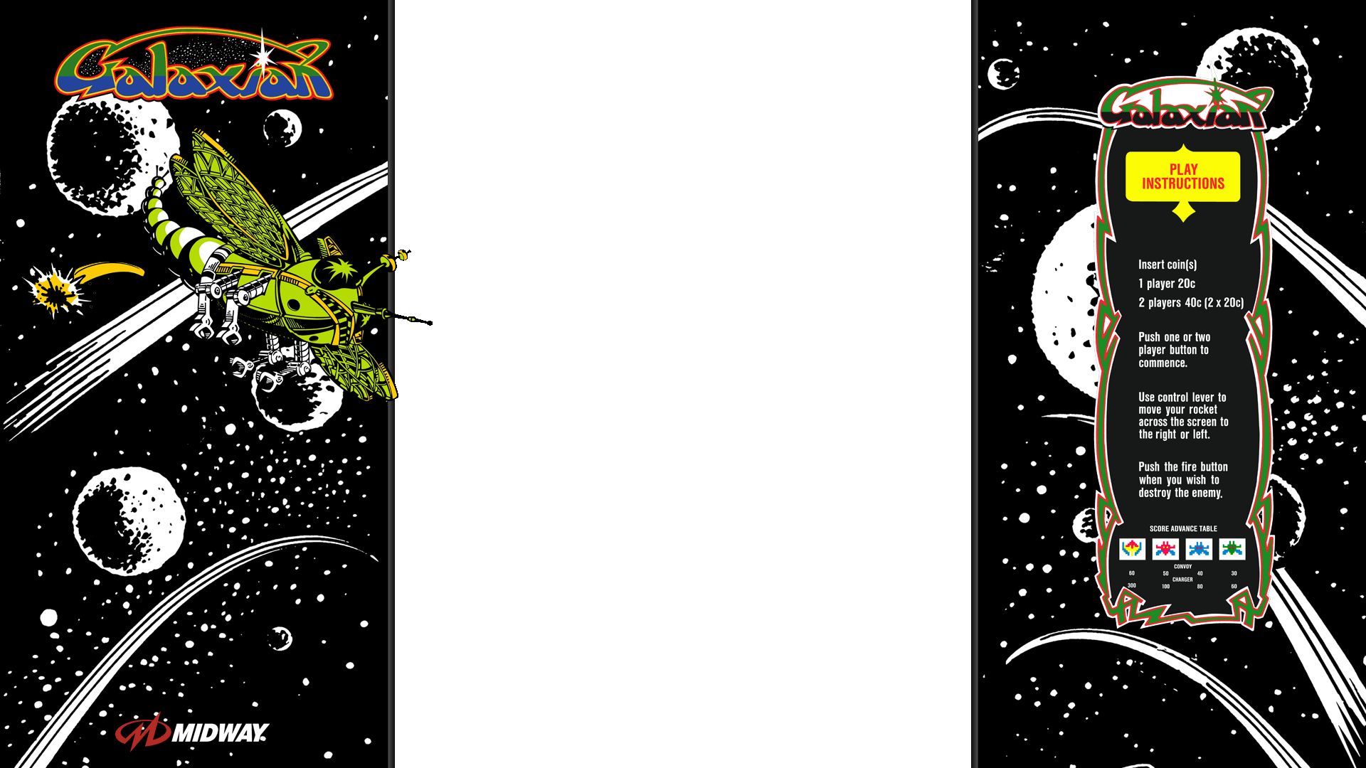 Galaxian (Midway) 1080p overlay