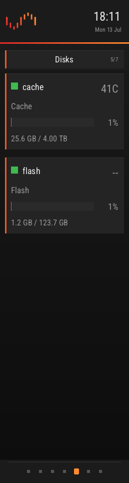 Disks page